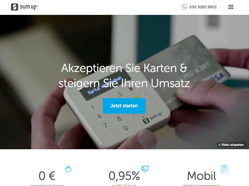 SumUp – mobiles Kartenlesegerät