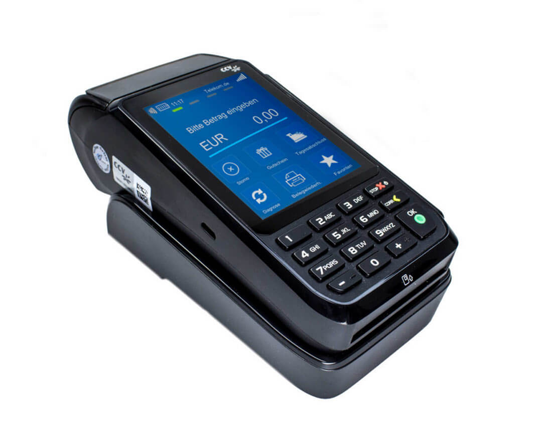 CCV Mobile Premium Kartenlesegerät mit Bondruckfunktion.