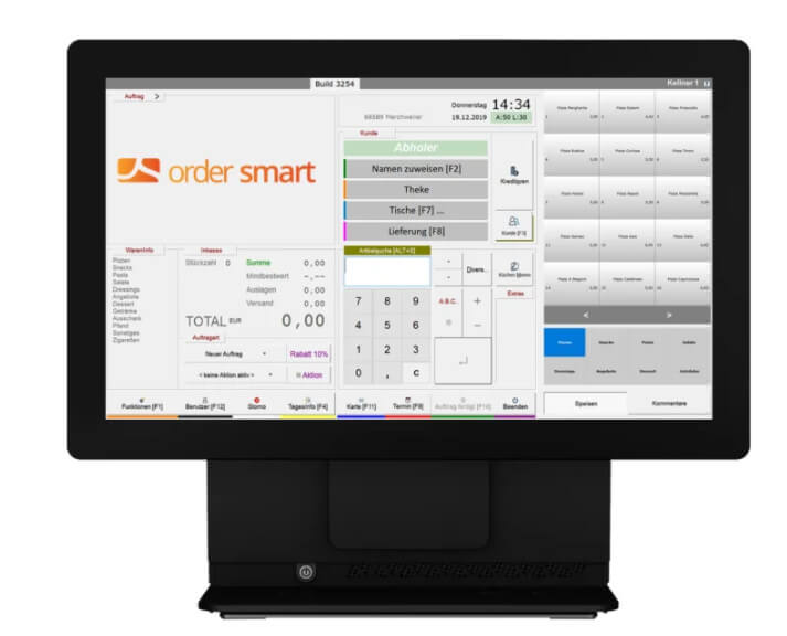 Einblick in das Kassensystem von order smart