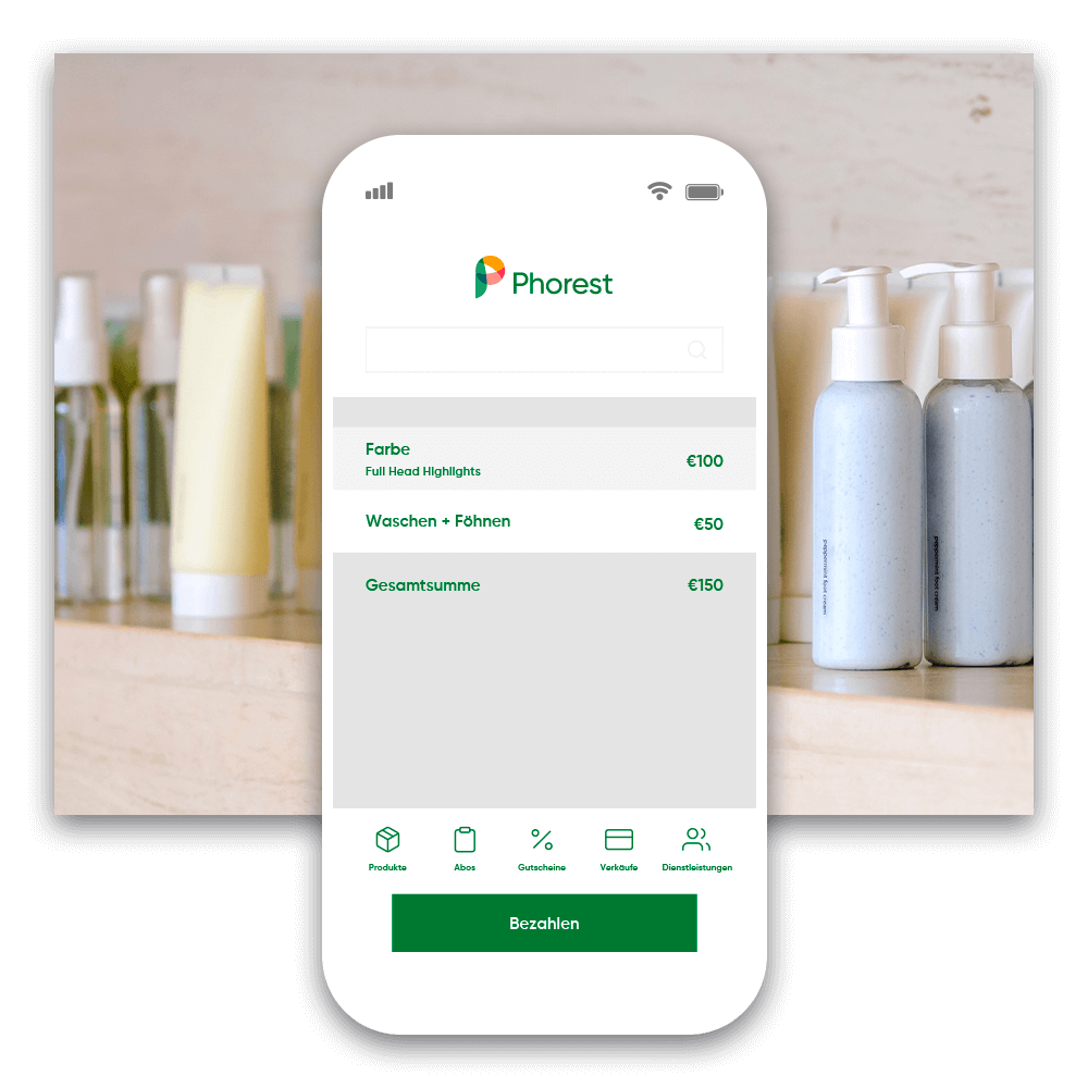 Ein Beispiel für die mobile Abrechnung in einem Friseursalon mit Phorest. (Bild: Phorest)