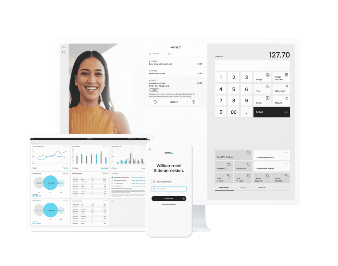 Das Kassensystem von RETAIL7 ist für alle Branchen gemacht. (Bild: RETAIL7)