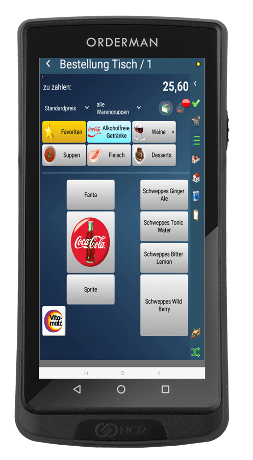 Beispiel für ein Orderman Handheld. (Bild: GASTWARE)