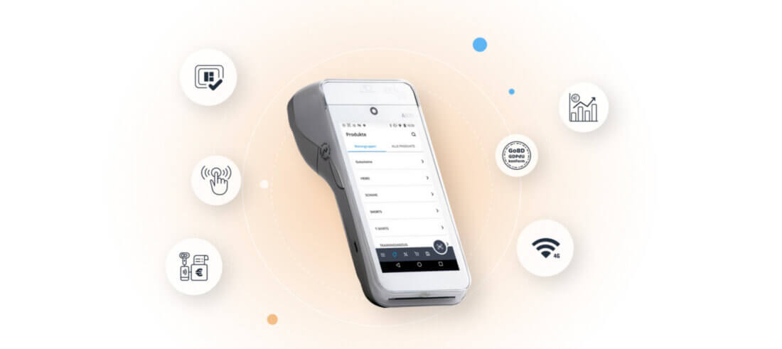 Das POS Go von Tillhub mit seinen Funktionen