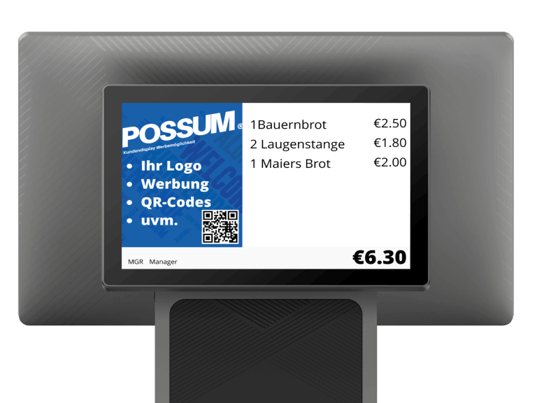 possume kassensystem kundendisplay